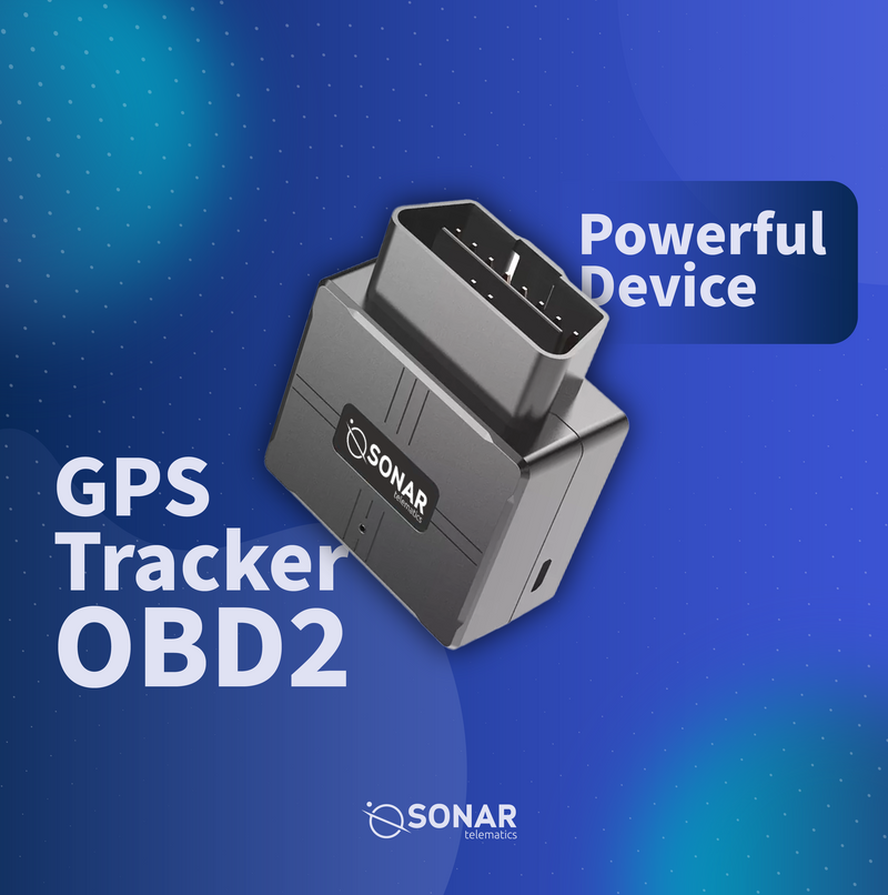 OBD2 GPS tracking device for live vehicle location and engine diagnostics