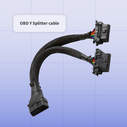 Sonar Telematics OBD2 Y splitter cable for connecting a GPS tracker while keeping the vehicle diagnostic port accessible