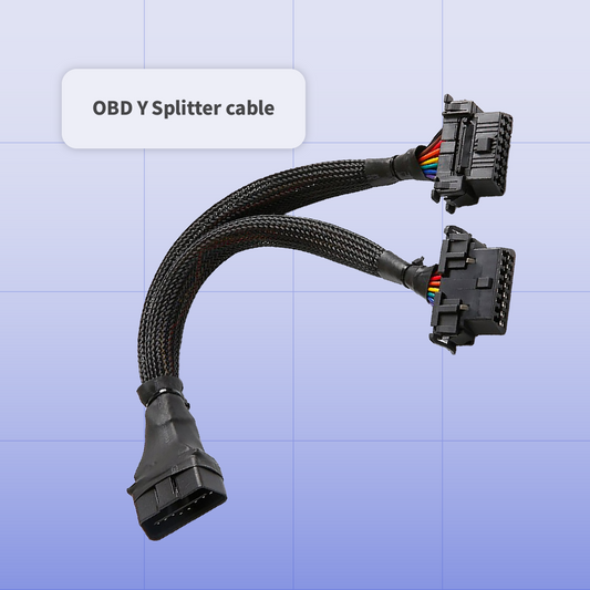 Sonar Telematics OBD2 Y splitter cable for connecting a GPS tracker while keeping the vehicle diagnostic port accessible